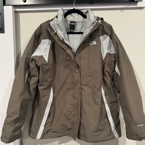 The North Face Taupe/gray/White Jacket
